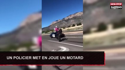 États-Unis : il sort son arme pour arrêter un motard (Vidéo)