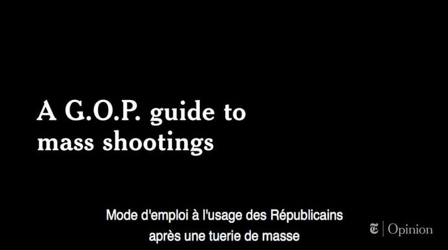 Mode d'emploi à l'usage des Républicains après une tuerie de masse