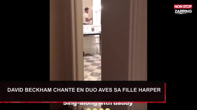 David Beckham et sa fille Harper réunis pour une chanson ! (Vidéo)