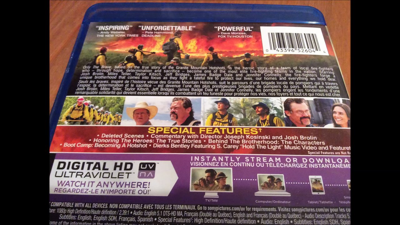 Critique du film Only the Brave (Seuls les braves) en format Blu-ray