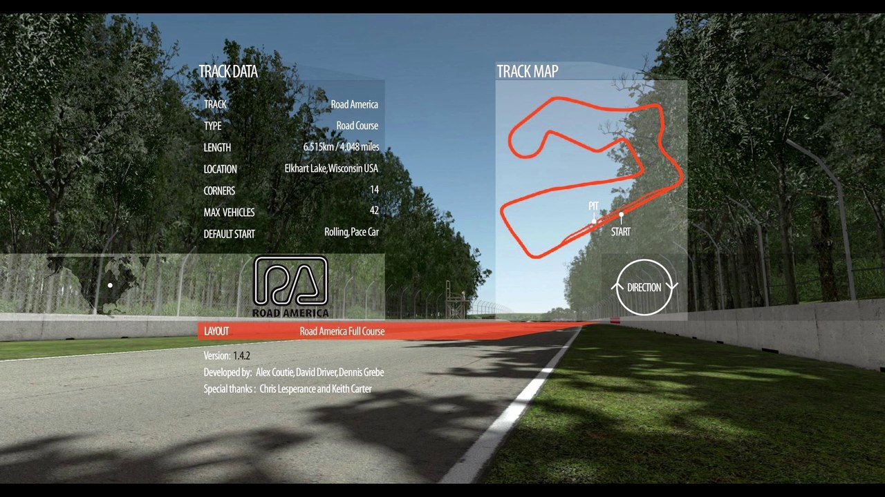 Tour de piste à Road America en BMW E90 GTE sur rFactor 2