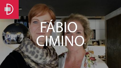 Zize Zink e Graça Salles visitam o galerista Fábio Cimino