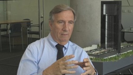 Mark Fenwick: "La Torre Caleido está inspirada en el monolito de 2001 de Kubrick"