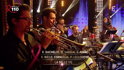 Roselyne Bachelot et les Gentlemen " La Belle vie" La télé chante pour le Sidaction 05/04/2014