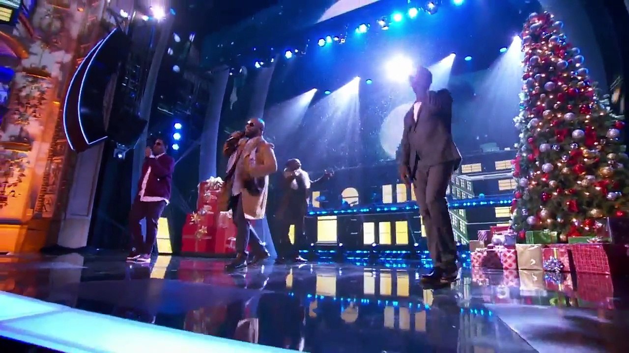 Snoop Dogg & Boyz II Men "Santa Claus Goes Straight To the Ghetto" Live @ FOX "Showtime at the Apollo" with Steve Harvey, Apollo Theater, Harlem, NY, 12-14-2017