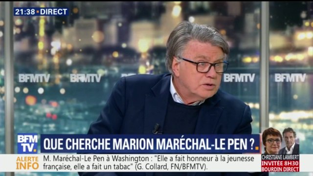 Gilbert Collard ne croit pas Marion Maréchal-Le Pen quand elle dit qu'elle ne fait pas de politique