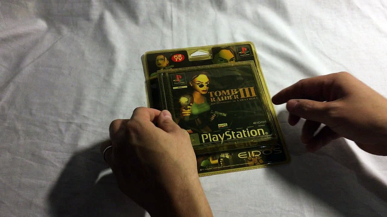Découverte PS1 - Blister rigide Tomb Raider 3 PAL (1998)