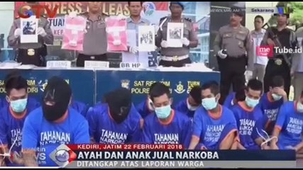 Ayah dan Anak Ditangkap Karena Jual Narkoba