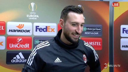Milan - Ludogorets 1 - 0 intervista Donnarumma