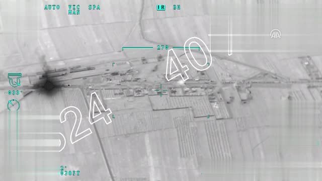 Afrin'e Silah ve Mühimmat Taşıyan Terör Örgütü Konvoyu Vuruldu