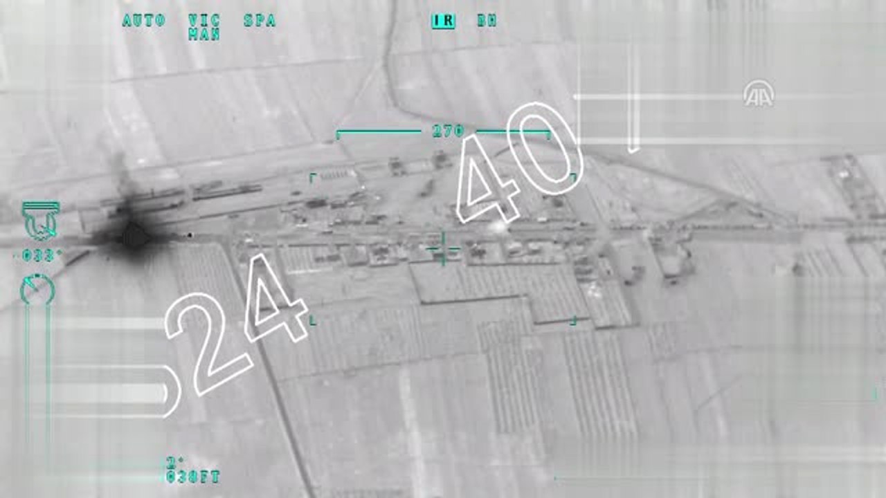 Afrin'e Silah ve Mühimmat Taşıyan Terör Örgütü Konvoyu Vuruldu