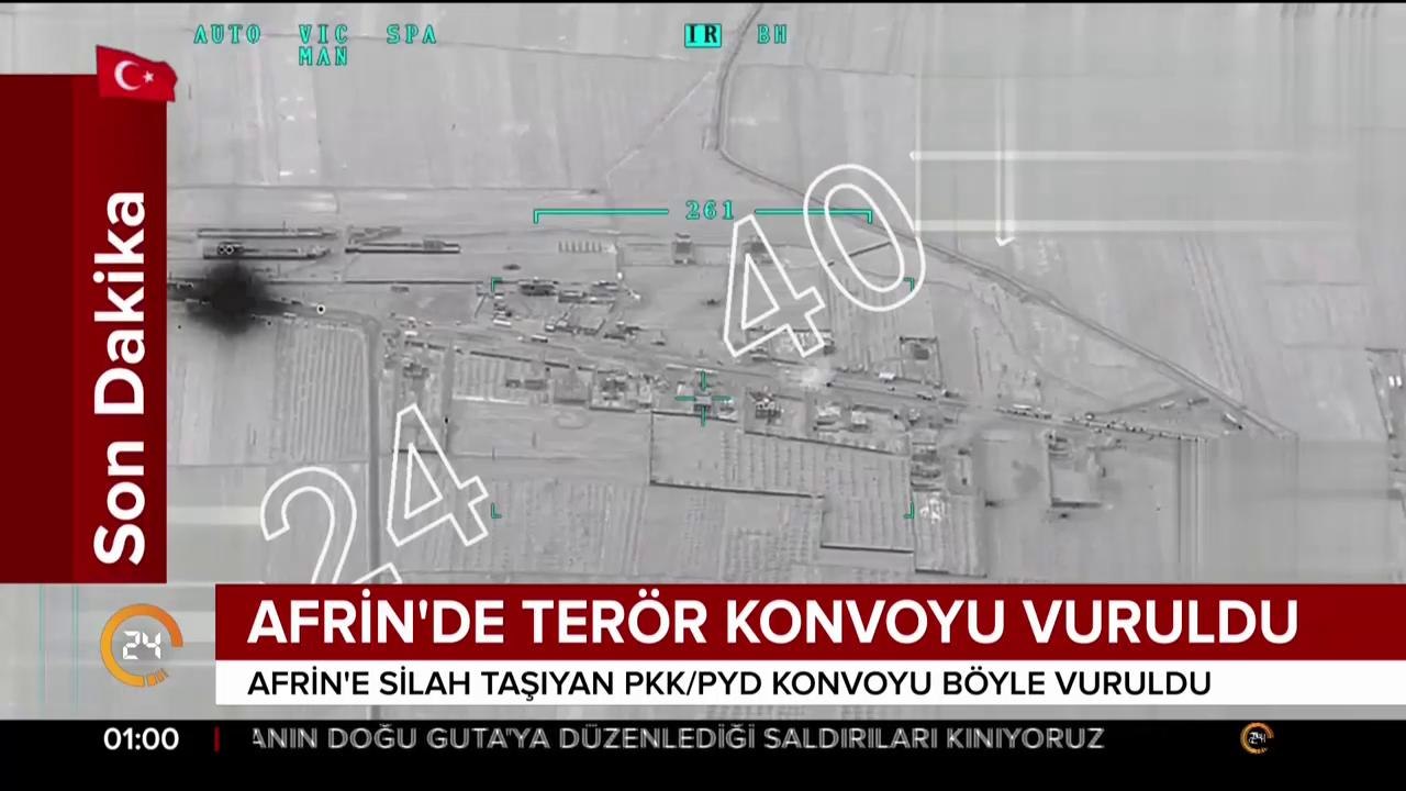 Terör konvoyu vuruldu