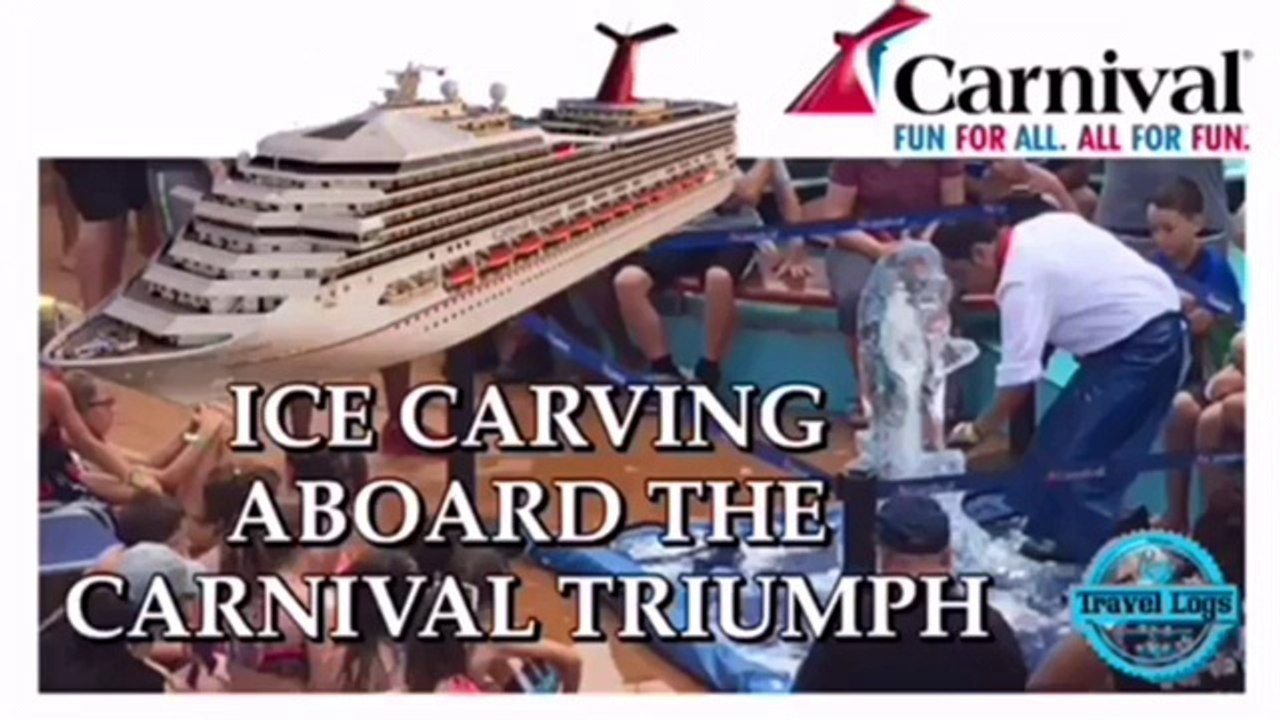 Ice Carving Aboard the Carnival Triumph