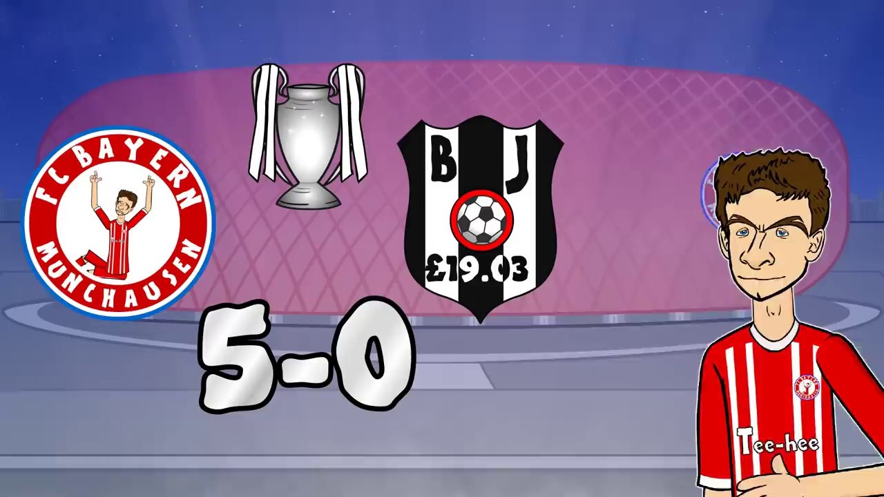 Bayern Munich vs Besiktas 5-0 (Champions League 2018 Parody Goals Highlights) MULLER TROLLS PEPE