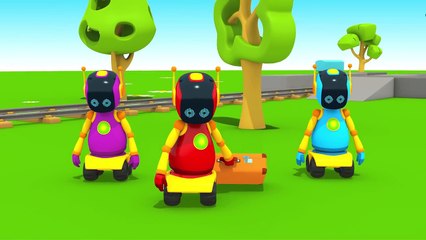 Kamyon Leo robotlara treyler yapıyor (Çizgi Filmler)
