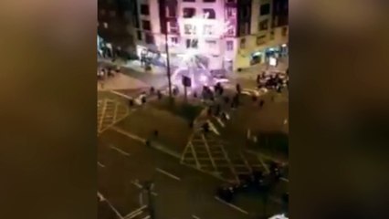 La guerra en Bilbao: espeluznante enfrentamiento con ultras rusos