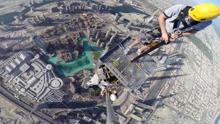Burj Khalifa - Platform inspection top of the spire Andy Veall