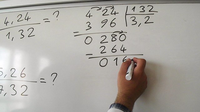 ONDALIKLI SAYILARDA BÖLME İŞLEMİ