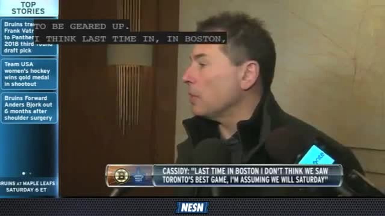 NESN Sports Today: Bruins Gearing Up For An 'Electric' Game Vs. Toronto