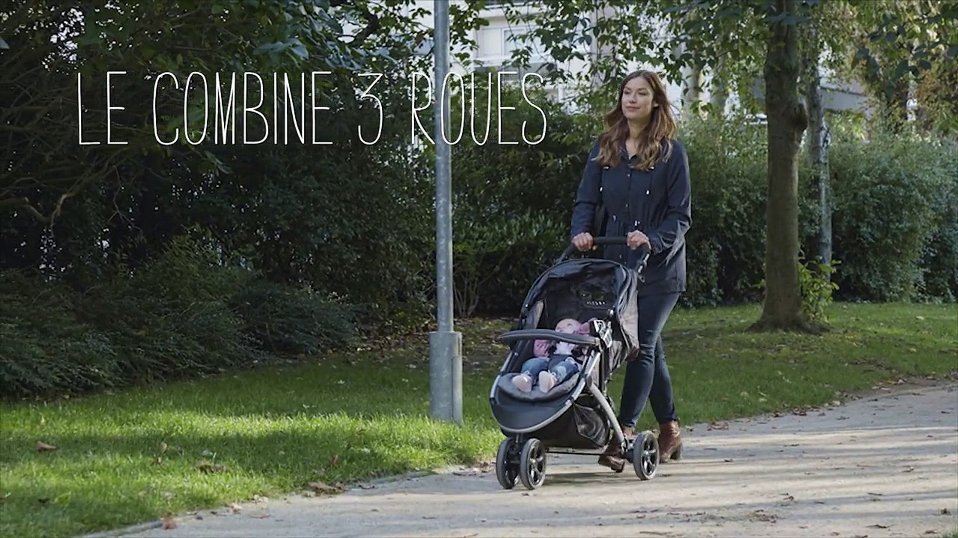 combiné poussette 3 roues tex baby