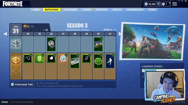 SEASON 3 Unlocking ALL 100 Tiers! ( Battle Pass Update in Fortnite )