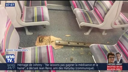 RER C: cette pièce métallique est venue s'encastrer dans le plancher d'un train en marche