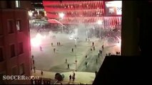 Horrible Scenes In Bilbao Between Athletic And Spartak Moscow Fans Clash
