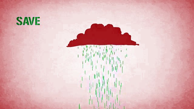 Save water logo animation, presentation