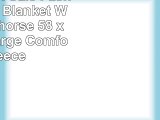 Custom Hot Sale Fashion Fleece Blanket Watercolor horse 58 x 80 Size Large Comfort