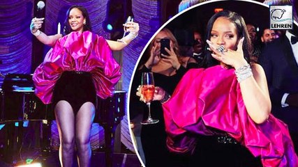 Rihanna Parties In An Eye-Catching Outfit For Her 30th Birthday