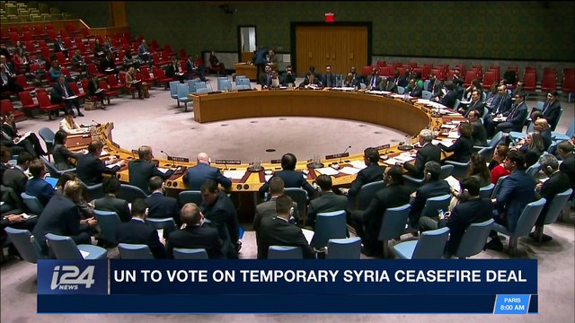 i24NEWS DESK | UN to vote on temporary Syria ceasefire deal | Friday, February 23rd 2018