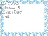 Luxurious Solid Shiny Short Plush Velvet Decorative Throw Pillowcase Cushion Cover for