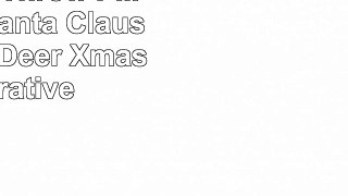 18 inch Christmas Decorations Throw Pillow CoverSanta Claus Snowflake Deer Xmas Decorative