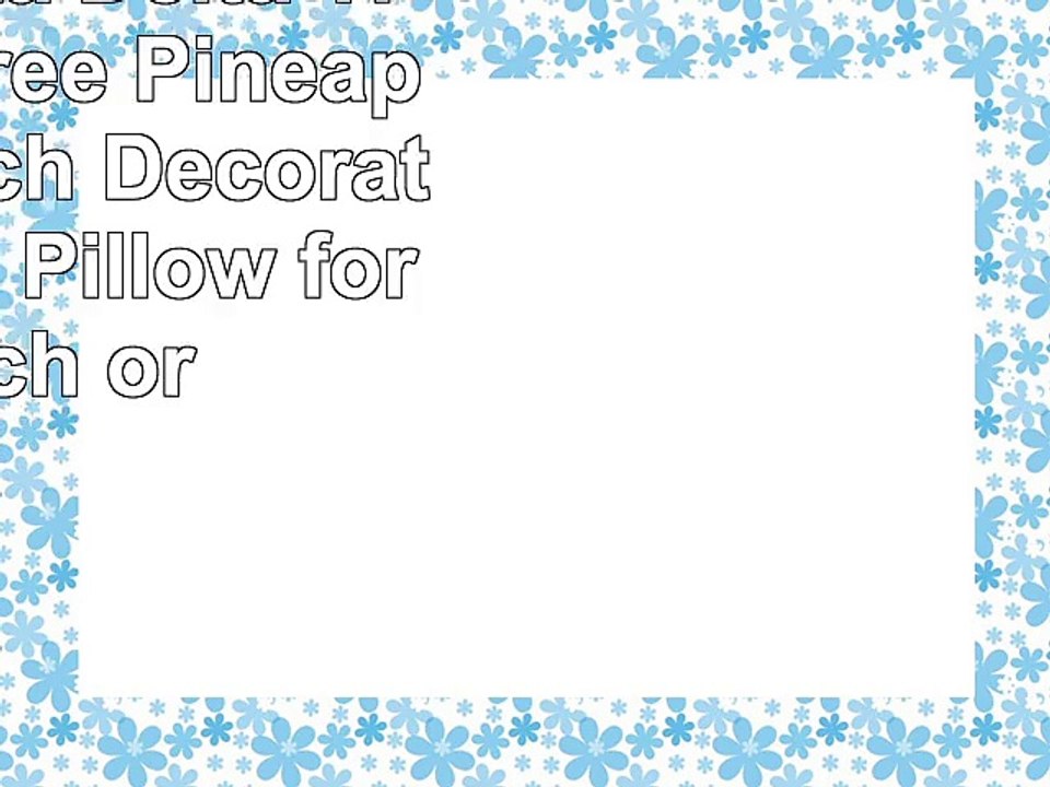 Delta Delta Delta Tri Delta Three Pineapples 16 inch Decorative Throw Pillow for Couch