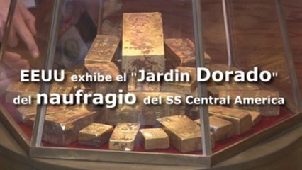 EEUU exhibe el "Jardin Dorado" del naufragio del SS Central America