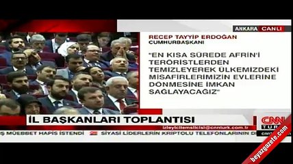 Erdoğan'dan Afrin açıklaması