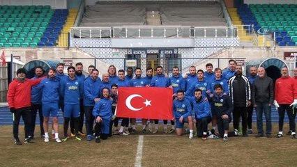 Kütahyasporlu futbolculardan Mehmetçiklere 'yanınızdayız' mesajı