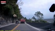 Cet automobiliste a frôlé la mort d’une seconde ! (Vidéo)