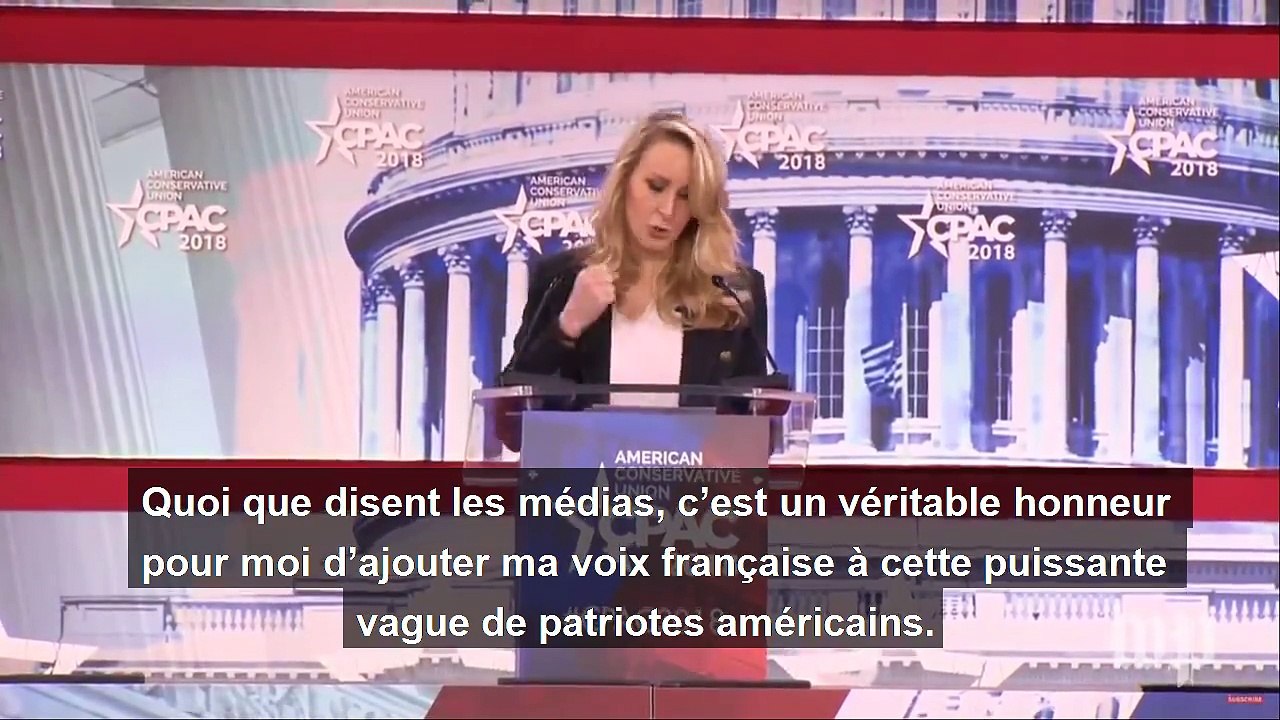 Marion Maréchal-Le Pen au CPAC 2018 (avec sous-titres)