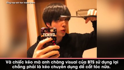 Jin (BTS) nhận kết đắng khi tự tay cắt tóc mái