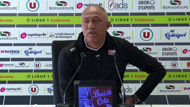 Ligue 1 Conforama-J27 / Le point presse d'Antoine Kombouaré avant Guingamp-Metz. #EAGFCM