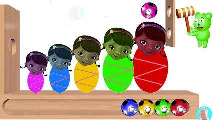 Learn Colors Wooden Face Hammer Doc Mcstuffins Baby Disney Cartoon Learn Colours For Children Kids