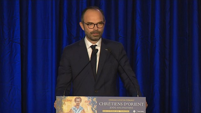 Discours d'Édouard Philippe lors de sa visite de l'exposition Chrétiens d’Orient, 2 000 ans d’histoire , à Tourcoing