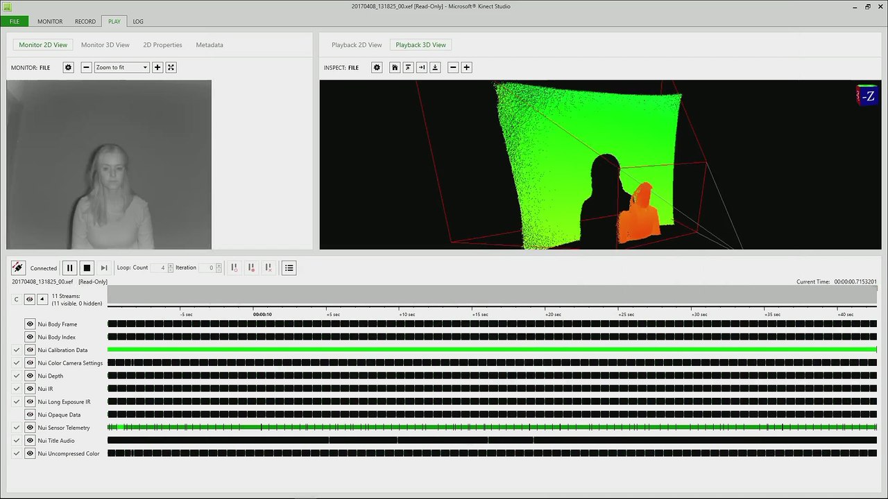 CNTK + LSTM + kinect v2  = Face analysis 03
