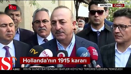 Hükümetten Hollanda�nın 1915 olaylarına ilişkin açıklamalarına tepki: İslam düşmanlığının bir yansımasıdır