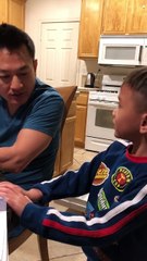 Con trai Ngô Kiến Huy nói tiếng Anh