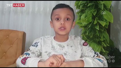 Suriyeli çocuktan duygulandıran paylaşım