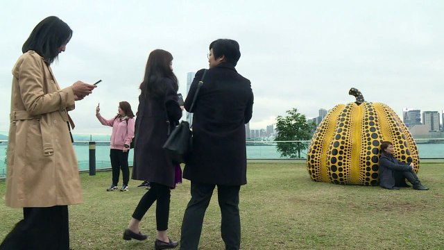 Un parque de esculturas en plena bahía de Hong Kong