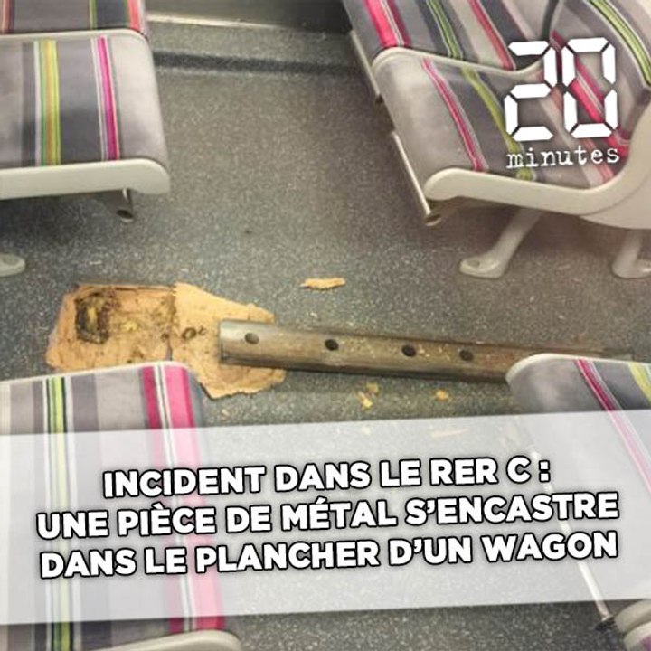 Incident dans le RER C: «On a entendu un gros bruit et le sol du wagon a été déchiré»