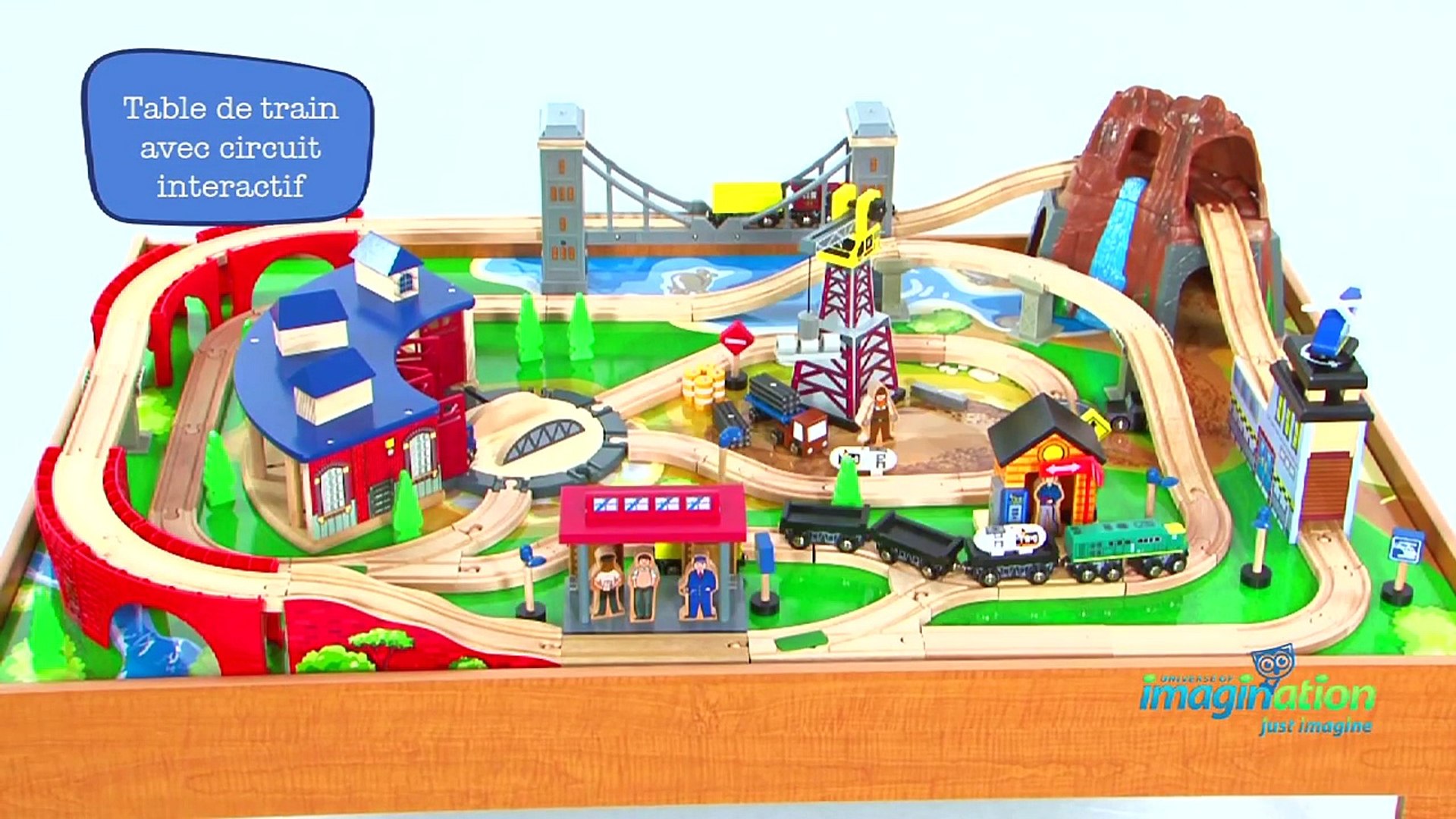 Table Train intéractif avec gare de triage chez Toysrus - video Dailymotion